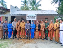 Lanal Lhokseumawe Resmikan KBN TNI AL Tahun 2023 di Peudada Kabupaten Bireun