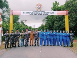 Lanal Bintan Turut Serta Resmikan Kampung Bahari Nusantara Tahun 2023 Secara Serentak Melalui Vicon