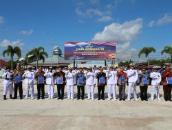 Upacara Memperingati Hari Armada RI Tahun 2023 di Mako Lanal Dumai