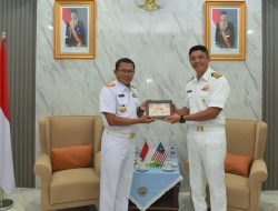 Danlantamal I Terima Courtessy Call CTG TLDM Captain Saharudin bin Bongsu Beserta Komandan Kapal Perang Malaysia