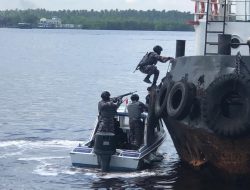 Asah Kemampuan Tim VBSS Lanal Dumai Dalam Puncak Drill Exercise-1 ISPS Code TA. 2023 Yang Diselenggarakan Oleh PT. Pulau Sambu