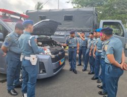 Komandan Lanal Dabo Singkep Cek Kelengkapan dan Kelayakan Kendaraan Dinas