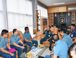 Danlantamal I Kunjungan Kerja Ke Kepala Kesyahbandaran dan Otoritas Pelabuhan Utama Belawan