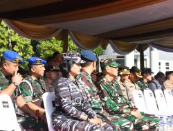 Komandan Lanal Bandung Hadiri Apel Gelar Pasukan Operasi Kepolisian Terpusat “Lilin Lodaya 2023”