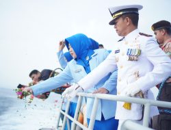 Kenang Pertempuran Heroik Laut Aru, Lanal Lhokseumawe Gelar Tabur Bunga di Perairan Lhokseumawe