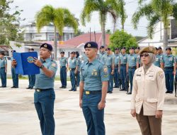 Upacara Bendera Tujuh Belasan, Palaksa Lanal Dumai Bacakan Amanat Panglima TNI